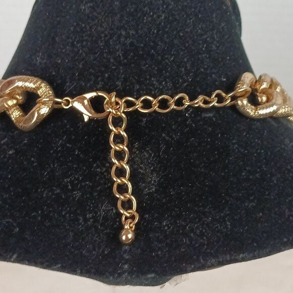 Elegant Women Chunky Gold Chain Fringe Necklace - Picture 4 of 5